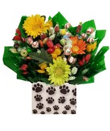Puppy Paws Hard Candy Bouquet gift - Great as a Birthday, Congratulation... - £35.85 GBP