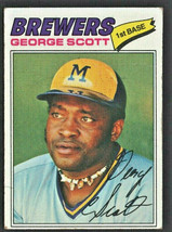 Milwaukee Brewers George Scott 1977 Topps Baseball Card # 255  ! - £0.39 GBP