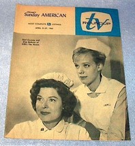 Chicago Sunday American TV Roundup Guide CBS&#39;s The Nurses April 1963 - £4.70 GBP