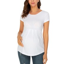 Summer Maternity Tops Women Pregnancy Short Sleeve T-Shirts Fashion Tees for Pre - £42.09 GBP