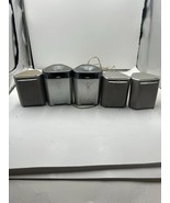 JVC Surround Speaker System (5) Wired SP-THM303S THM303F Tested Working - $47.37 CAD