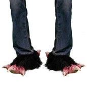 Bird Feet Reptile Dinosaur Dragon Latex Faux Fur Adult Shoe Covers F1009 - £43.94 GBP