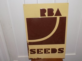 Vintage 1970’s RBA Seeds Metal Embossed Sign - $1,753.08 MXN
