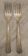 2 Avon International Silver Silverplate 1940 Salad Dessert Forks - $4.73