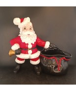 Vtg 1970s Atlantic Mold Ceramic Santa Claus With Bell And Toy Bag Plante... - £37.54 GBP