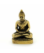 MINIATURE BRONZE BUDDHA STATUE 1&quot; Tiny Mini Buddhist Figurine Amulet Tal... - $13.49 CAD