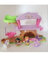 Fisher-Price Little People Fairy Treehouse Fairy &amp; White Purple Unicorn ... - £25.99 GBP