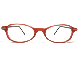 Vintage Metzeler Eyeglasses Frames 147B Black Red Silver Round Oval 48-18-140 - £36.51 GBP