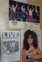 Motley Crue Vintage Flyers Pictures Newspaper Articles Tommy Lee Vince Neil Circ - £7.76 GBP