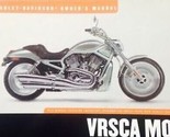 2002 Harley Davidson Vrsca Propriétaire Owner Opérateurs Manuel Usine 2002 - $64.54