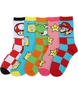 Super Mario Bros. Adult Crew Socks 5-Pack - £14.61 GBP