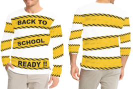 Back To School  T-Shirt Long Sleeve For Men - £17.09 GBP
