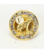 Loyal Order Of Moose LOOM Fraternal With Rhinestones Lapel Pin .6&quot; Diameter - $17.46 CAD