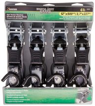 Hampton Products-KEEPER 43509 1x12 Grey Tie Down (4 Pack) - $41.39