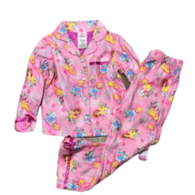 Sz 4 Disney Princess Pink Top &amp; Pants Pajamas Set ~ Bell, Cinderella, Au... - £10.61 GBP