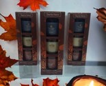 *3* TOAST TO AUTUMN 3 Pack Fall Mini Jar Candles 3 Pc - £31.64 GBP