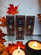 *3* TOAST TO AUTUMN 3 Pack Fall Mini Jar Candles 3 Pc - £31.57 GBP