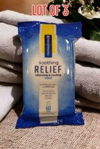 Preparation H Soothing Relief Cleansing &amp; Cooling Wipes -3 pack 60 Wipes - £15.17 GBP