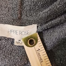 Hippie Rose Women's Gray 1/2 Zip Hoodie Pullover Sweatshirt Long Sleeve Size M image 3