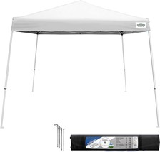 Caravan Canopy 21007900010 10x10 V-Series, 10&#39;x10&#39; base; 8&#39;x8&#39; top, White - £67.13 GBP