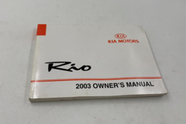 2003 Kia Rio Owners Manual Handbook OEM G03B09060 - £24.69 GBP