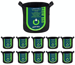 3 Gallon 10-Pack Grow Bags Heavy Duty Thickened Nonwoven Fabric Containers for P - £29.25 GBP+
