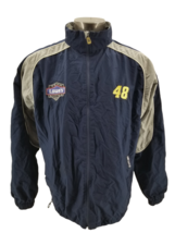 Jimmie Johnson #48 NASCAR Team Lowe&#39;s Racing Men&#39;s  lined Jacket Sz L - £25.83 GBP