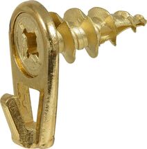 Hillman 122400 Large Self-Drilling Brass Wall Driller Picture Hangers 50... - $33.71 CAD
