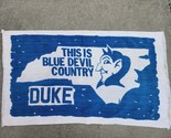 Vintage Duke- This Is Blue Devil Country Rug Heavy Cloth  21”x42” - £35.61 GBP