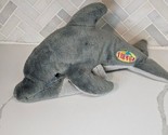 Plush Flipper Dolphin Hand Gray Puppet 12”  1996 Vintage - £10.85 GBP
