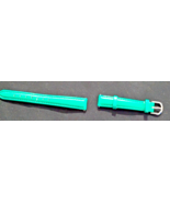 Ladies green leather watch strap - $2.12