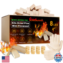 KoleSummit Mini Fire Stick with Fire Starters Gloves 4" Kiln Dried Pine ... - $66.21