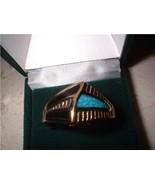 Men&#39;s Turquoise Ribbed Design Ring Size 13 NIB - £19.81 GBP