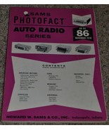 Vintage Sam&#39;s Photofact Auto Radio Series AR-86 November 1970 Service Ma... - £11.19 GBP