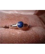 Ladies Lapis Sterling Silver Handmade Ring Sz 7.5 NIB - £15.72 GBP