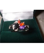 Ladies Austrian Crystal Pear &amp;amp; Marquise Ring Size 8 NIB - £11.19 GBP