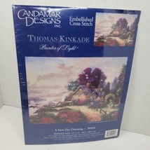 Candamar Painter Of Light Printed Cross Stitch Kit Thomas Kinkade New Day Dawnin - £13.10 GBP