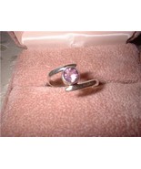 Ladies Sterling Silver Amethyst Ring Size 8 NIB - $34.28 CAD
