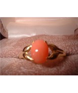 Ladies Genuine Pink Coral Ring NIB - £19.65 GBP