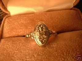 Ladies Avon Antique Style Silver Sz 7 Ring NIB - £9.58 GBP