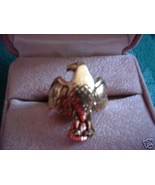 American Eagle Detailed Gold Overlay Ring NIB - $19.20 CAD