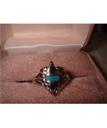 Biker Emblem Turquoise &amp;amp; Black Ring NIB - £11.06 GBP