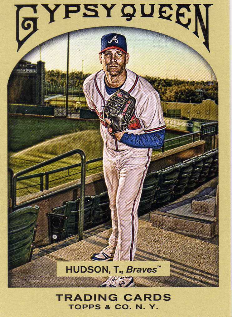 2011 Topps Gypsy Queen Tim Hudson Atlanta Braves Oakland A's baseball card - $1.00