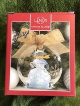 Lenox Wonder Ball Christmas Snowman Ornament Color Changes Glass Rainbow New - $23.76