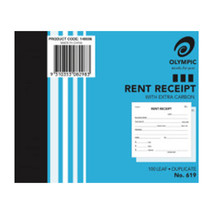 Olympic Rent Receipt Book #619 Duplicate (5x4inch) - $31.51