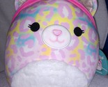 Squishmallows Michaela the Furry Tummy Leopard Wearing Pink Bandana 12&quot; NWT - $28.22
