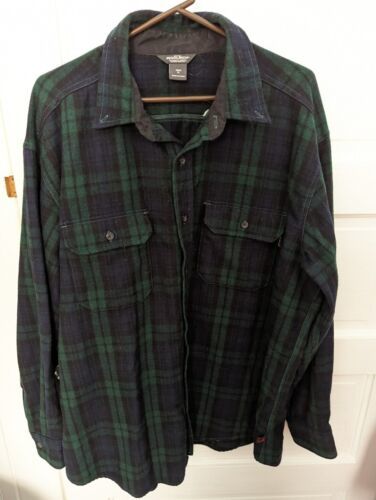 Primary image for Woolrich 6088 XL Green Plaid Wool/Nylon Long Sleeve Shirt