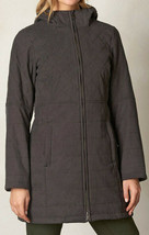 New NWT Prana Inna Dark Gray Womens S Jacket Coat Zip Long Hood Warm Wat... - $316.80