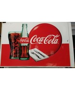 Coca-Cola Bottle Glass For Knife Red Dot Ad Preproduction Art Work - $18.95