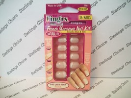 Fing&#39;rs French Manicure Nail Kit #2361 Sport Length French Pink - $221.37 MXN